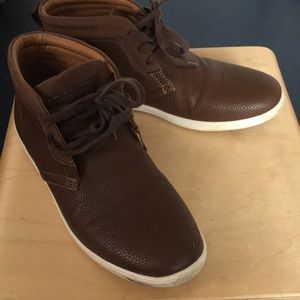 Men’s Steve Madden brown leather shoe sneakers sz8